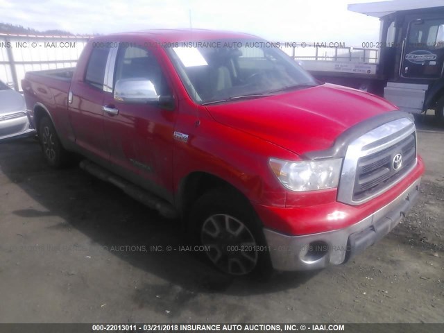 5TFUY5F10CX218880 - 2012 TOYOTA TUNDRA DOUBLE CAB SR5 RED photo 1