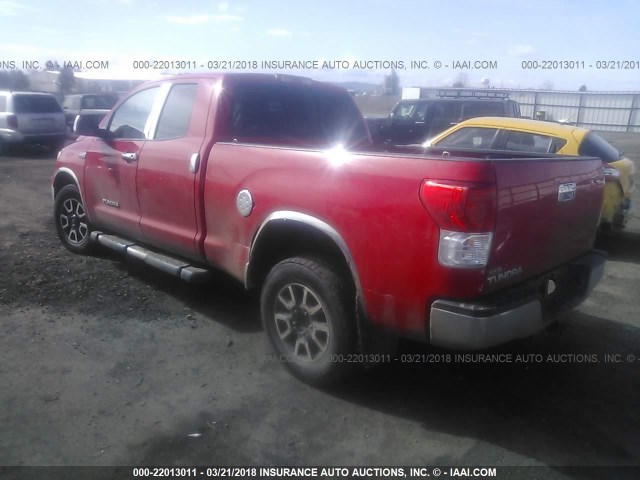 5TFUY5F10CX218880 - 2012 TOYOTA TUNDRA DOUBLE CAB SR5 RED photo 3