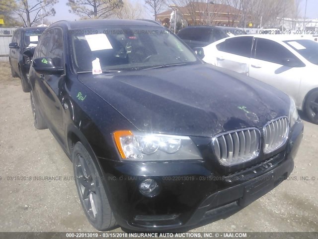 5UXWX9C58D0A32753 - 2013 BMW X3 XDRIVE28I BLACK photo 1