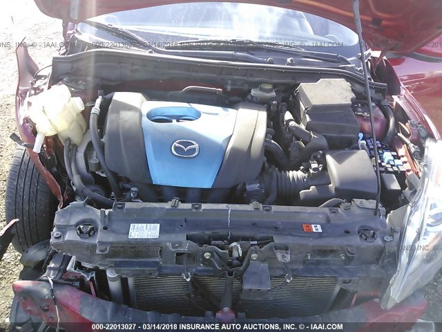 JM1BL1VP6D1768142 - 2013 MAZDA 3 I RED photo 10