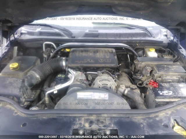 1J8HG48N76C274852 - 2006 JEEP COMMANDER BLUE photo 10