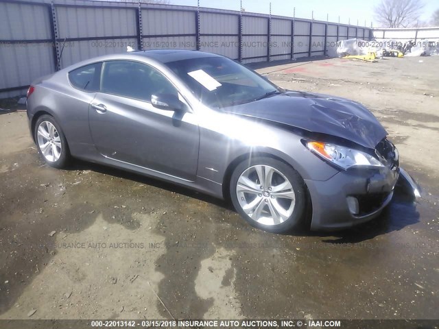 KMHHU6KH4BU049268 - 2011 HYUNDAI GENESIS COUPE 3.8L GRAY photo 1