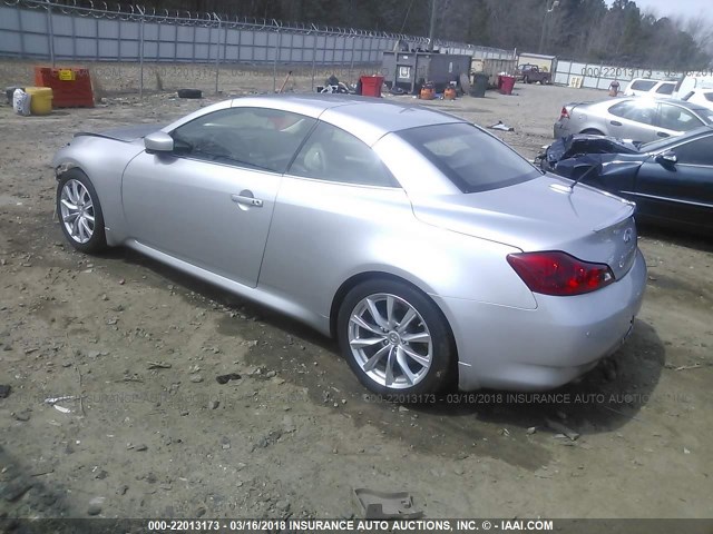 JN1CV6FE3CM200715 - 2012 INFINITI G37 SPORT SILVER photo 3