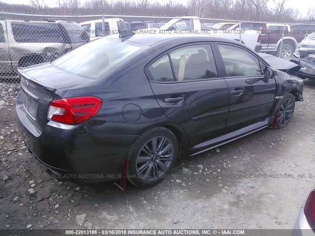 JF1VA1J67F9817925 - 2015 SUBARU WRX LIMITED GRAY photo 4