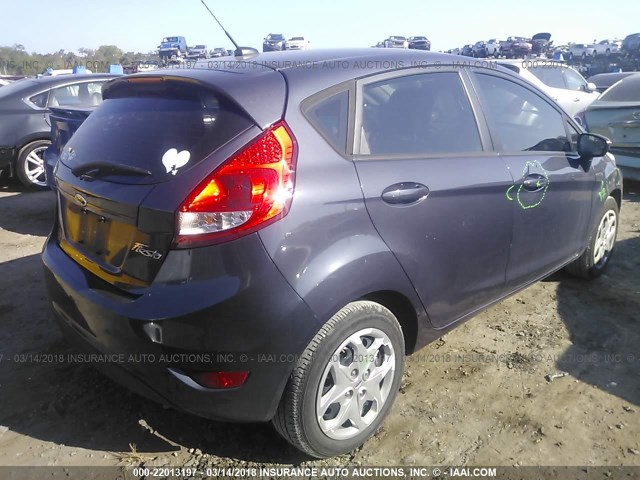 3FADP4TJXDM144303 - 2013 FORD FIESTA S GRAY photo 4