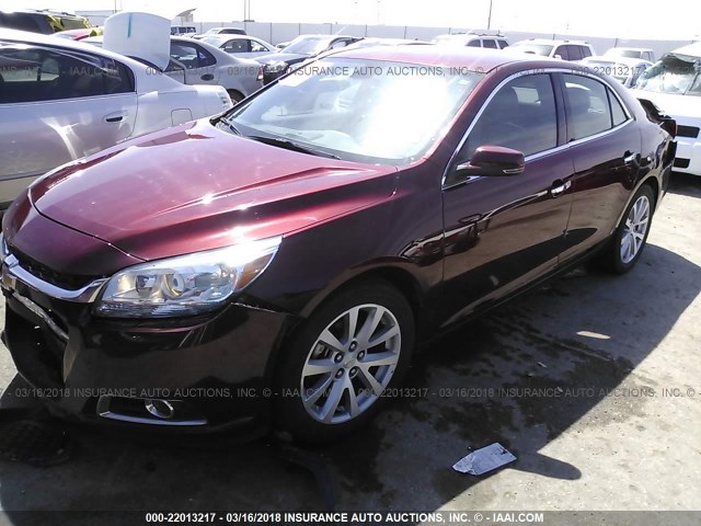 1G11F5SL2FF267436 - 2015 CHEVROLET MALIBU LTZ 栗色 照片 2