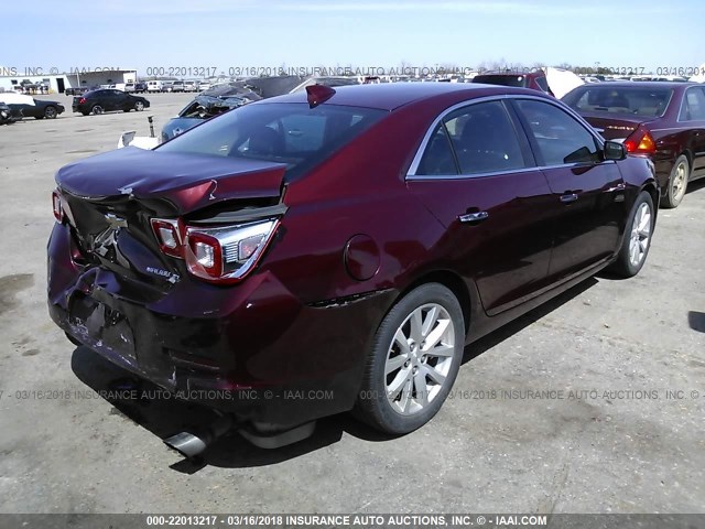 1G11F5SL2FF267436 - 2015 CHEVROLET MALIBU LTZ 栗色 照片 4