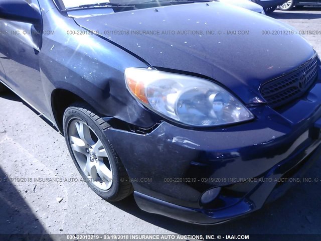 2T1LR30E56C551118 - 2006 TOYOTA COROLLA MATRIX XR BLUE photo 6