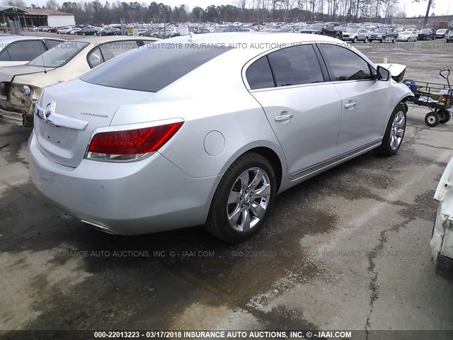 1G4GF5G35CF218376 - 2012 BUICK LACROSSE PREMIUM SILVER photo 4