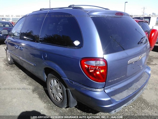 2A8GP54L27R311787 - 2007 CHRYSLER TOWN & COUNTRY TOURING BLUE photo 3