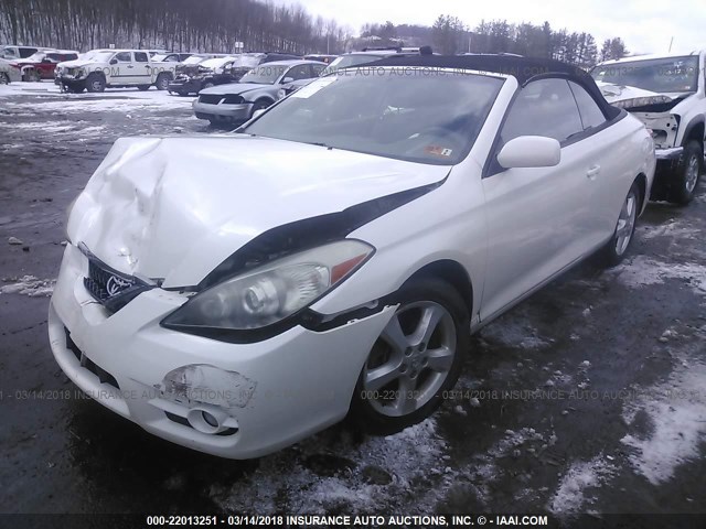 4T1FA38P48U161140 - 2008 TOYOTA CAMRY SOLARA SE/SLE/SPORT WHITE photo 2