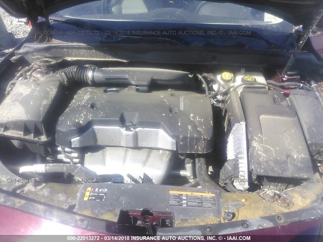 1G11C5SLXFF284087 - 2015 CHEVROLET MALIBU 1LT 栗色 照片 10