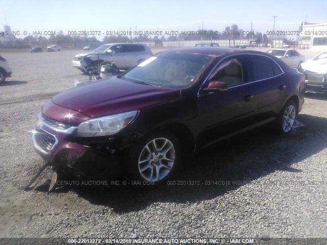 1G11C5SLXFF284087 - 2015 CHEVROLET MALIBU 1LT 栗色 照片 2