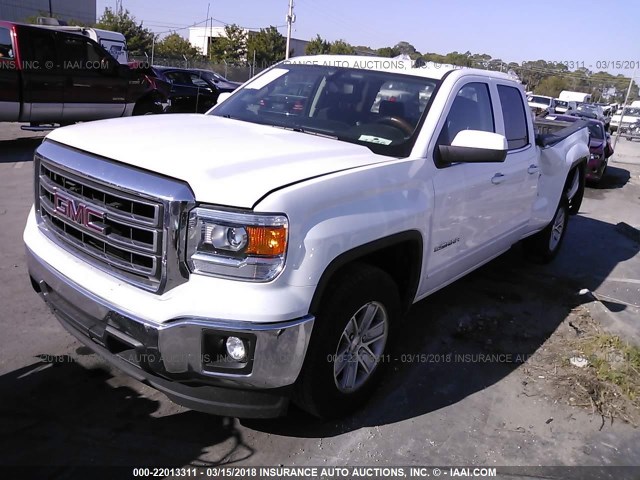 1GTR1UEC9EZ298792 - 2014 GMC SIERRA C1500 SLE WHITE photo 2