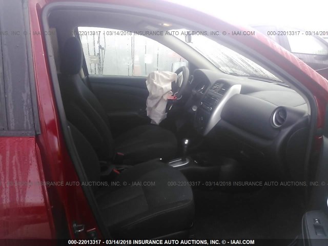 3N1CN7AP5FL940246 - 2015 NISSAN VERSA S/S PLUS/SV/SL RED photo 5