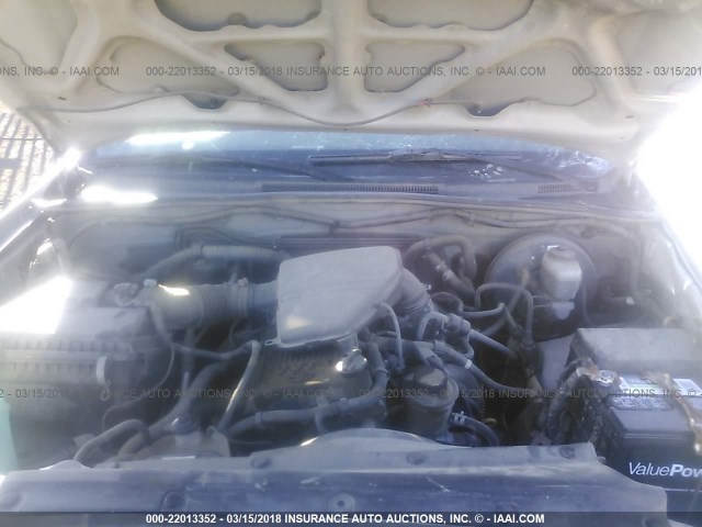 5TETX22N66Z148711 - 2006 TOYOTA TACOMA ACCESS CAB SILVER photo 10