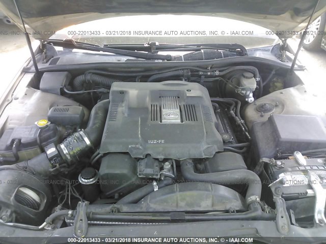 JT8UF22E8S0003296 - 1995 LEXUS LS 400 SILVER photo 10