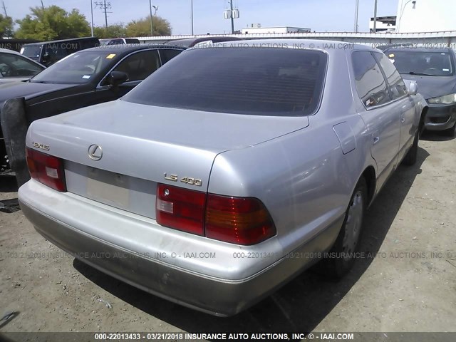 JT8UF22E8S0003296 - 1995 LEXUS LS 400 SILVER photo 4