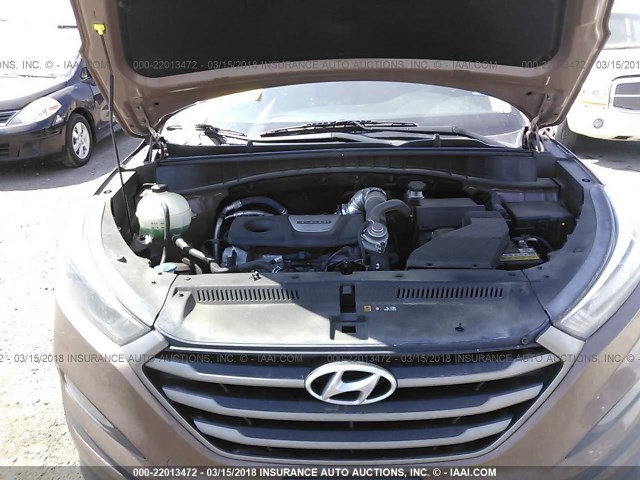 KM8J33A27GU028907 - 2016 HYUNDAI TUCSON LIMITED/SPORT AND ECO/SE BROWN photo 10