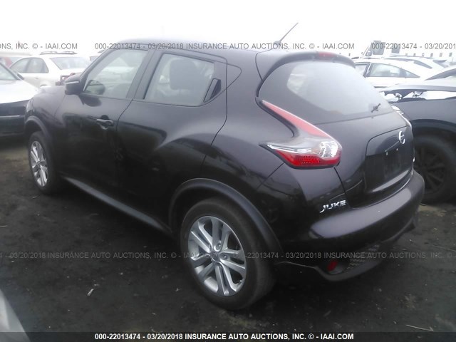 JN8AF5MV1GT658574 - 2016 NISSAN JUKE S/SV/SL/NISMO BURGUNDY photo 3