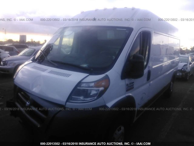 3C6TRVDG2HE538054 - 2017 RAM PROMASTER 2500 2500 HIGH WHITE photo 2