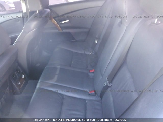 WBANE53506CK91003 - 2006 BMW 525 I BLACK photo 8