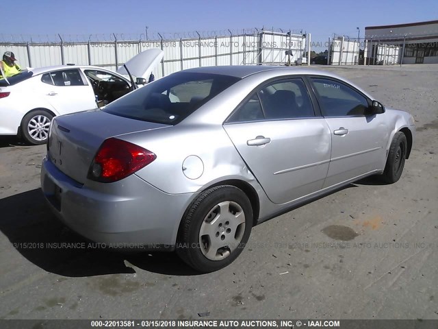 1G2ZF58B874152740 - 2007 PONTIAC G6 VALUE LEADER/BASE SILVER photo 4