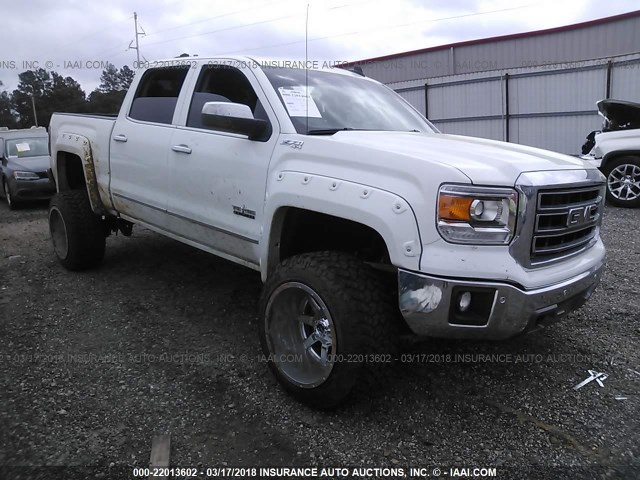 3GTU2VEC6FG313862 - 2015 GMC SIERRA K1500 SLT WHITE photo 1