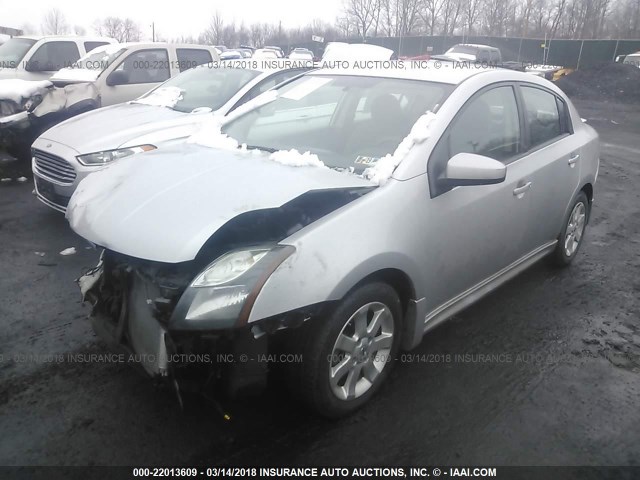 3N1AB6AP5BL602673 - 2011 NISSAN SENTRA 2.0/2.0S/SR/2.0SL SILVER photo 2