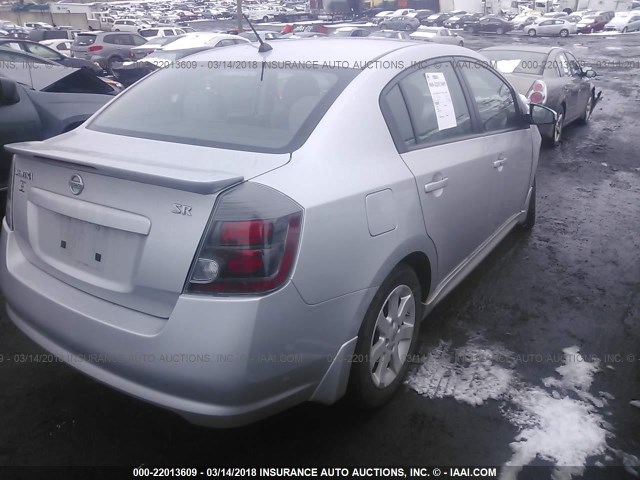 3N1AB6AP5BL602673 - 2011 NISSAN SENTRA 2.0/2.0S/SR/2.0SL SILVER photo 4