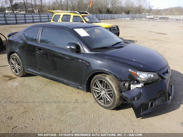 JTKJF5C70C3028286 - 2012 TOYOTA SCION TC BLACK photo 1