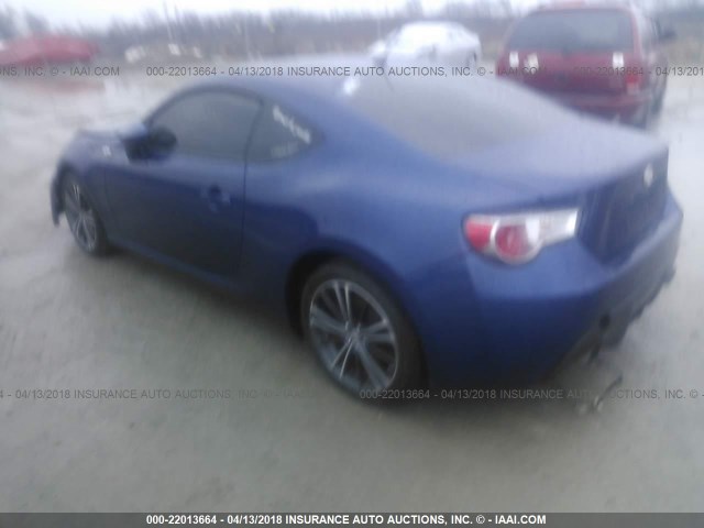 JF1ZNAA16D1709642 - 2013 TOYOTA SCION FR-S ლურჯი ფოტო 3