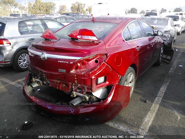 2G4GT5GV1C9214568 - 2012 BUICK REGAL PREMIUM RED photo 4