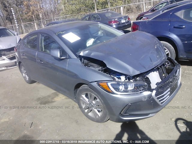 KMHD84LF4HU368988 - 2017 HYUNDAI ELANTRA SE/VALUE/LIMITED GRAY photo 1