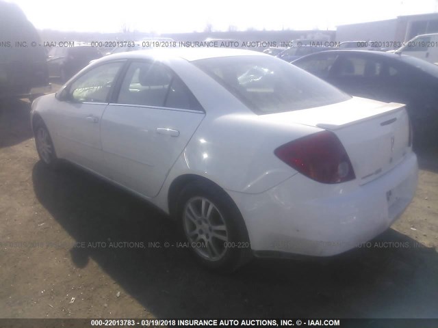 1G2ZG558X64254741 - 2006 PONTIAC G6 SE1 WHITE photo 3