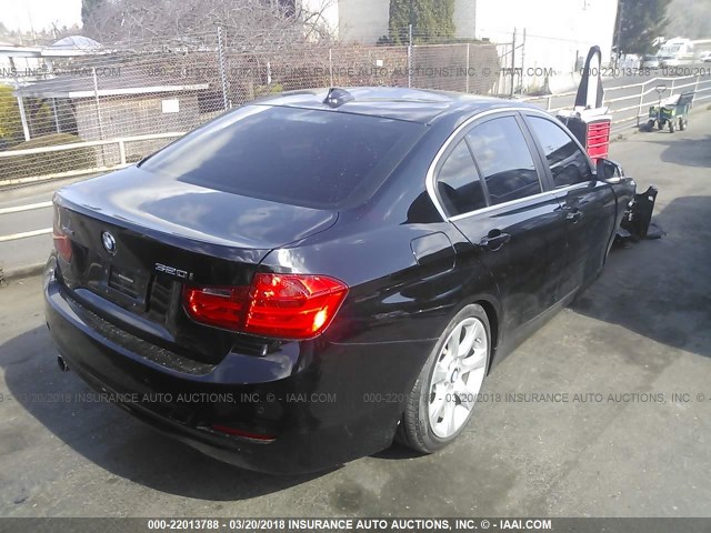 WBA3C3G54FNS74284 - 2015 BMW 320 I/XDRIVE Schwarz Foto 4