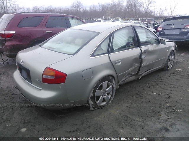 WAULT64B62N043943 - 2002 AUDI A6 3.0 QUATTRO Champagne photo 4