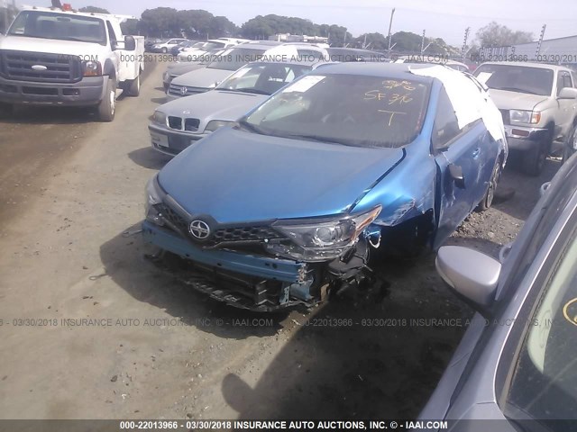 JTNKARJE2GJ518048 - 2016 TOYOTA SCION IM BLUE photo 2