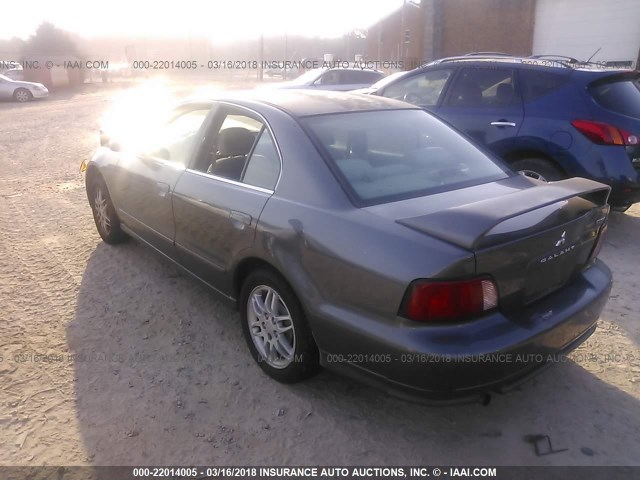 4A3AA46G23E112994 - 2003 MITSUBISHI GALANT ES/LS GRAY photo 3