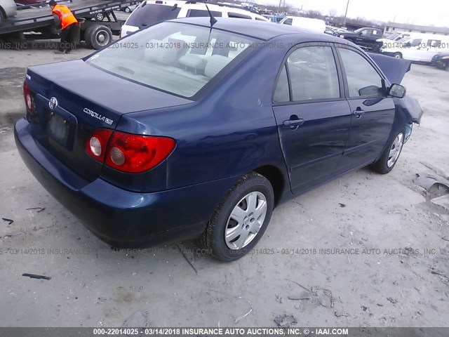 2T1BR32E77C833318 - 2007 TOYOTA COROLLA CE/LE/S BLUE photo 4