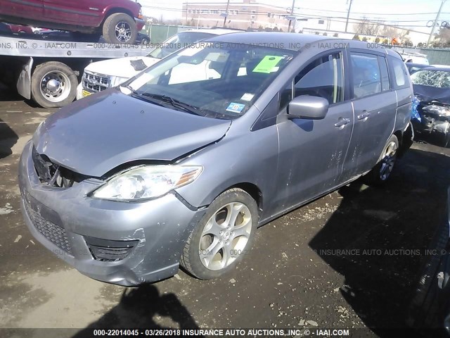 JM1CR2WL9A0360613 - 2010 MAZDA 5 GRAY photo 2