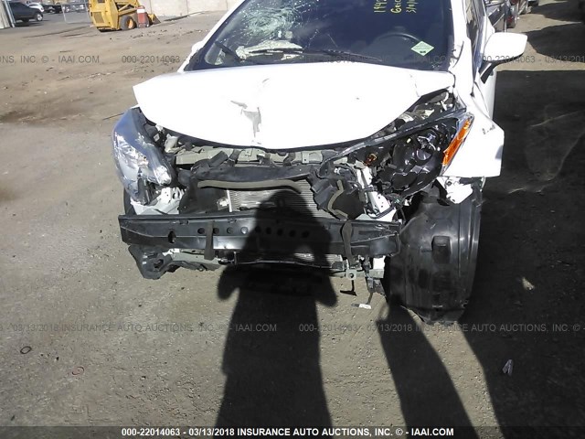 3N1CE2CP9FL447959 - 2015 NISSAN VERSA NOTE S/S PLUS/SV/SL/SR WHITE photo 6