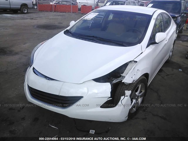 5NPDH4AE7BH002829 - 2011 HYUNDAI ELANTRA GLS/LIMITED WHITE photo 2