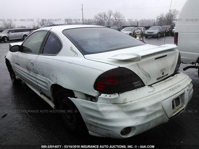 1G2NE12T0YM705197 - 2000 PONTIAC GRAND AM SE WHITE photo 3