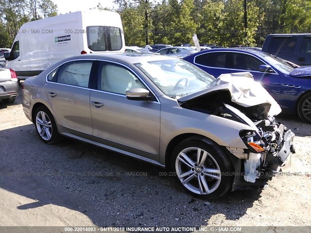 1VWBS7A36FC022643 - 2015 VOLKSWAGEN PASSAT SE Champagne photo 1