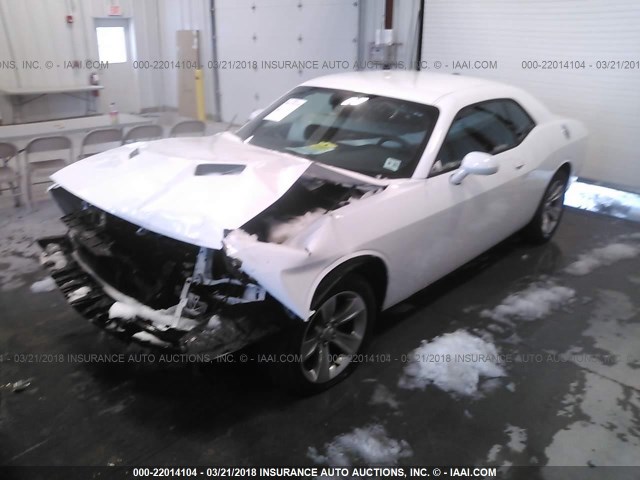 2C3CDZAG8GH124786 - 2016 DODGE CHALLENGER SXT WHITE photo 2