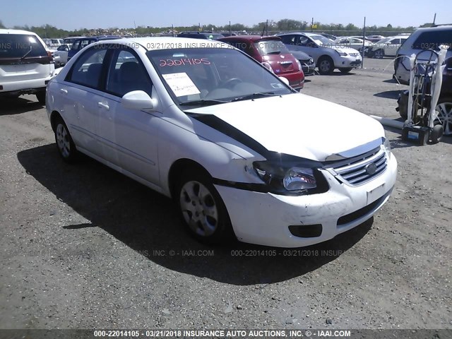 KNAFE122875475034 - 2007 KIA SPECTRA EX/LX WHITE photo 1