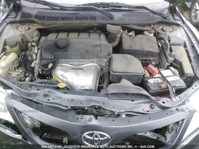 4T1BF3EK6BU716976 - 2011 TOYOTA CAMRY SE/LE/XLE GRAY photo 10