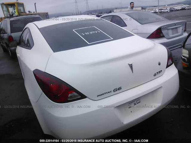 1G2ZM151064160209 - 2006 PONTIAC G6 GTP WHITE photo 3