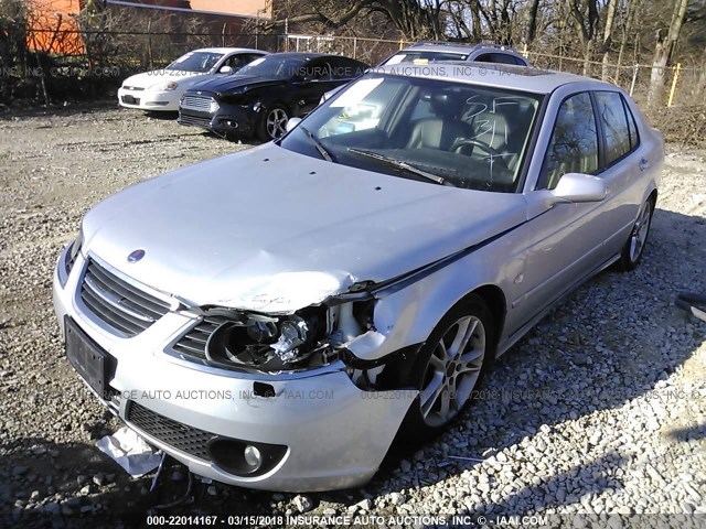 YS3EH49G463517260 - 2006 SAAB 9-5 AERO SILVER photo 2